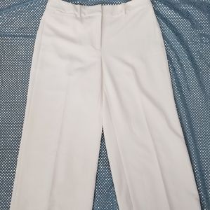 White House Black Market Ivory Capri Dress Pants